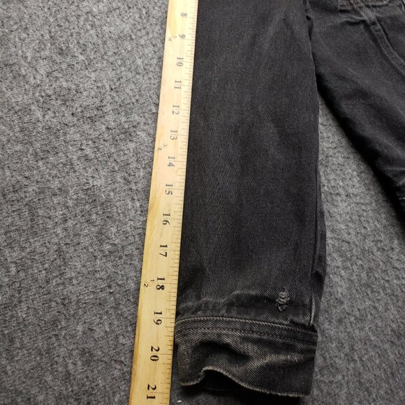 Polo Ralph Lauren Denim Supply Black Jean Jacket USA Flag Patch Vtg Women's XS - Picture 9 of 12